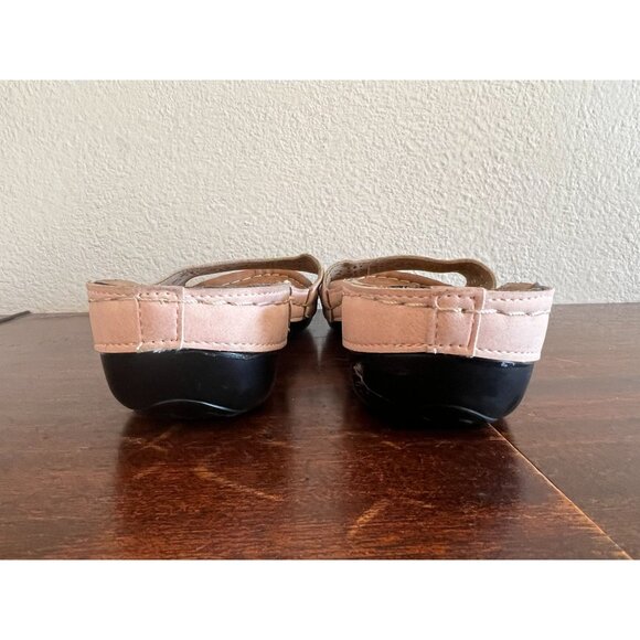 Soft Comfort Slide Sandals Womens 7.5 Pink Leather Memory Foam - Picture 12 of 13